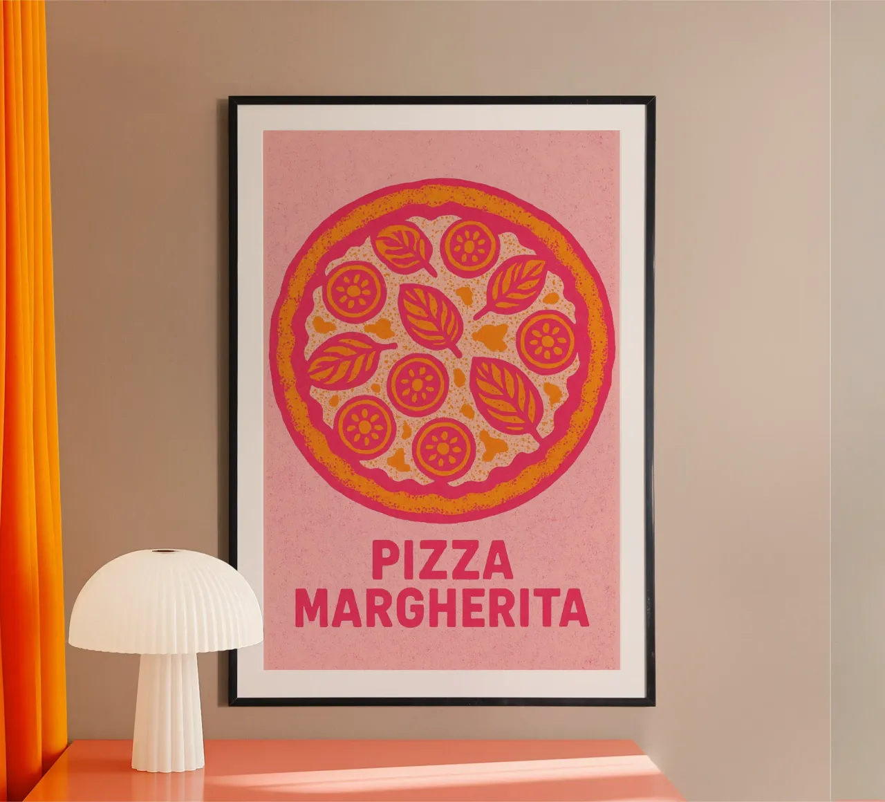 Pizza Margherita carta hahnemühle da Gypsy Galleria