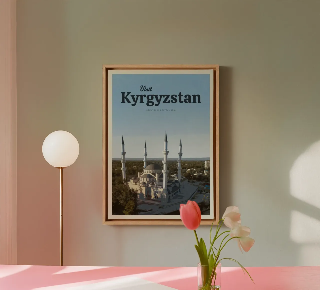 Reizen naar Kirgizië canvas met Baklijst van Mercury Club