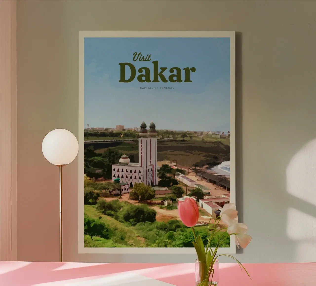 Viaggio a Dakar tela con Cornice a cassetta da Mercury Club