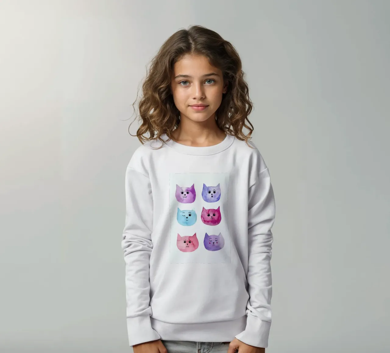 Feline Feelings felpa bambino da Little Flourishes