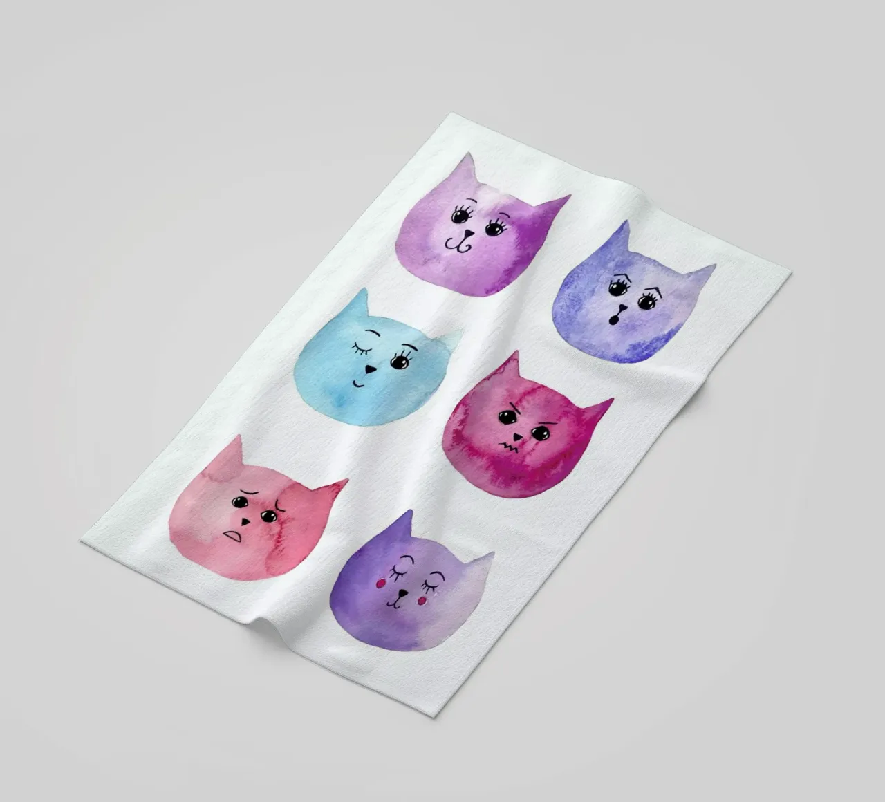 Feline Feelings telo mare da Little Flourishes