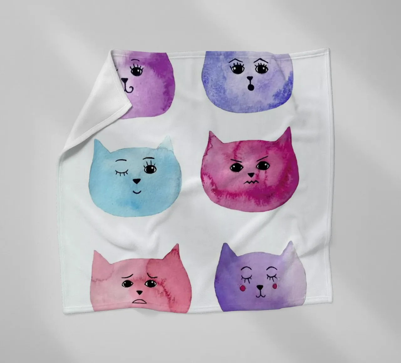 Feline Feelings coperta in pile da Little Flourishes