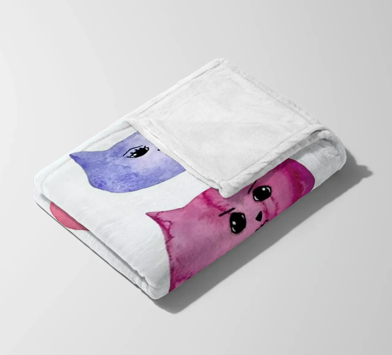 Feline Feelings coperta in pile da Little Flourishes