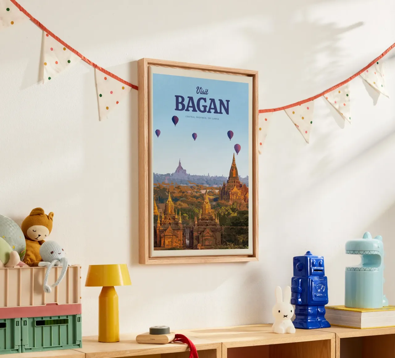 Reizen naar Bagan canvas met Baklijst van Mercury Club