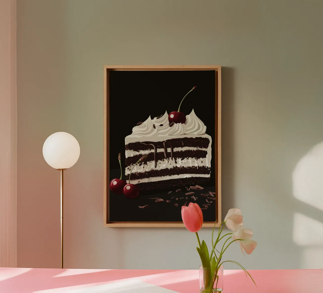 Black Forest kirsch with icing on the cake canvas by pixelbull - medieval art and more