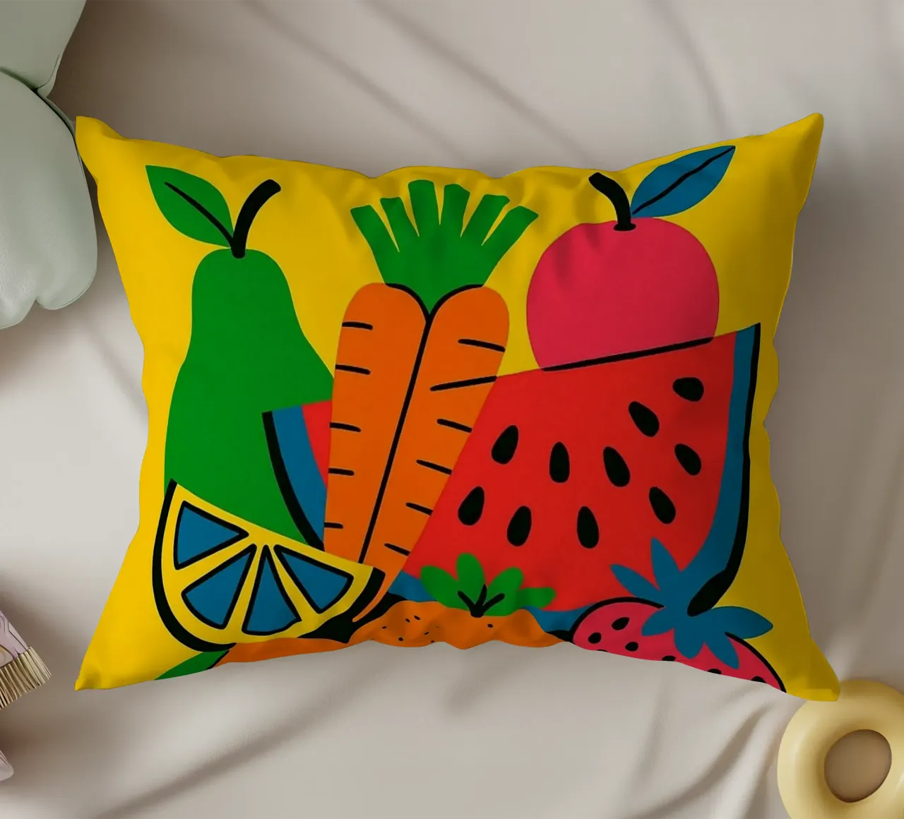Pinne di gioia cuscino da Pop and Fruits - Affiches & posters