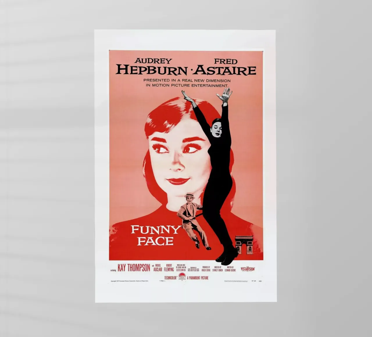 ‘Funny Face’ Retro Movie Poster pellicola backlit da Gallery Print and Art Limited