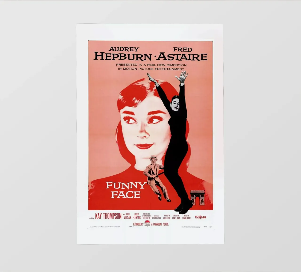 ‘Funny Face’ Retro Movie Poster telo in pvc da Gallery Print and Art Limited
