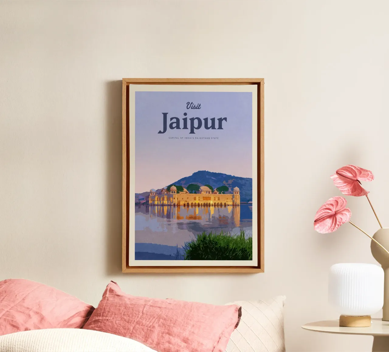 Viaggio a Jaipur tela con Cornice a cassetta da Mercury Club