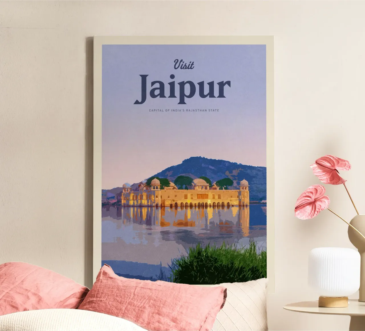 Viaggio a Jaipur tela con Cornice a cassetta da Mercury Club