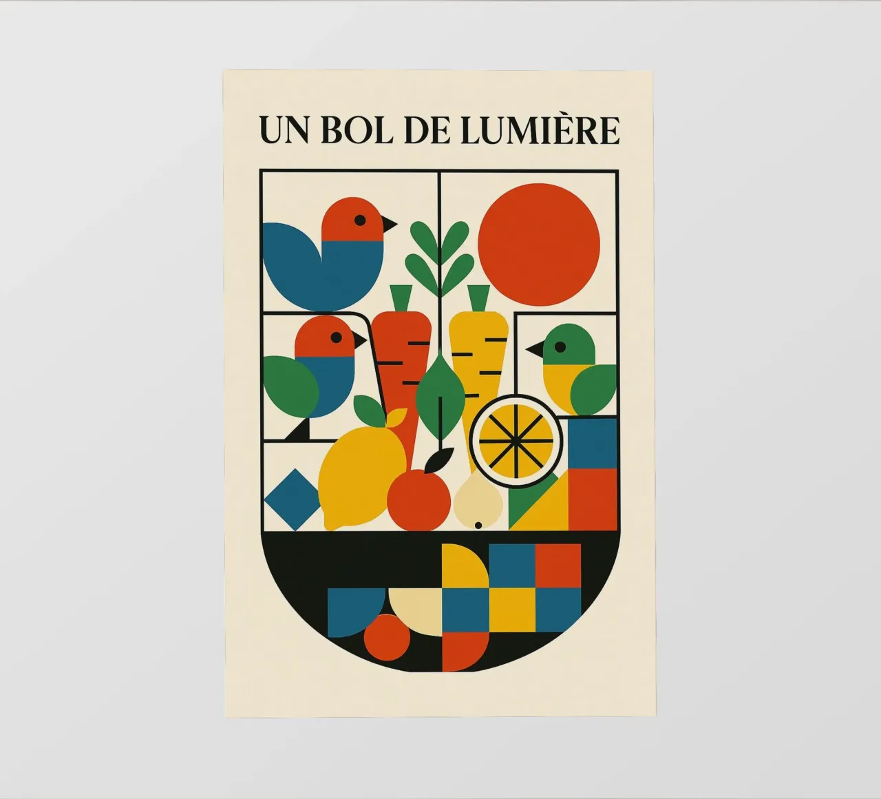 Ciotola di luce telo in pvc da Pop and Fruits - Affiches & posters