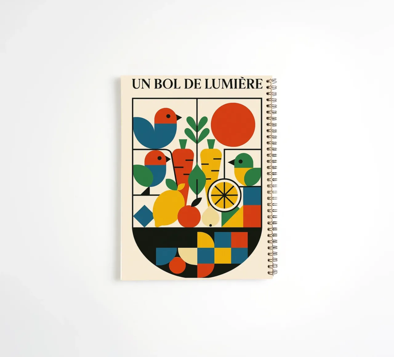 Bowl of Light spiral notebook by Pop and Fruits - Affiches & posters