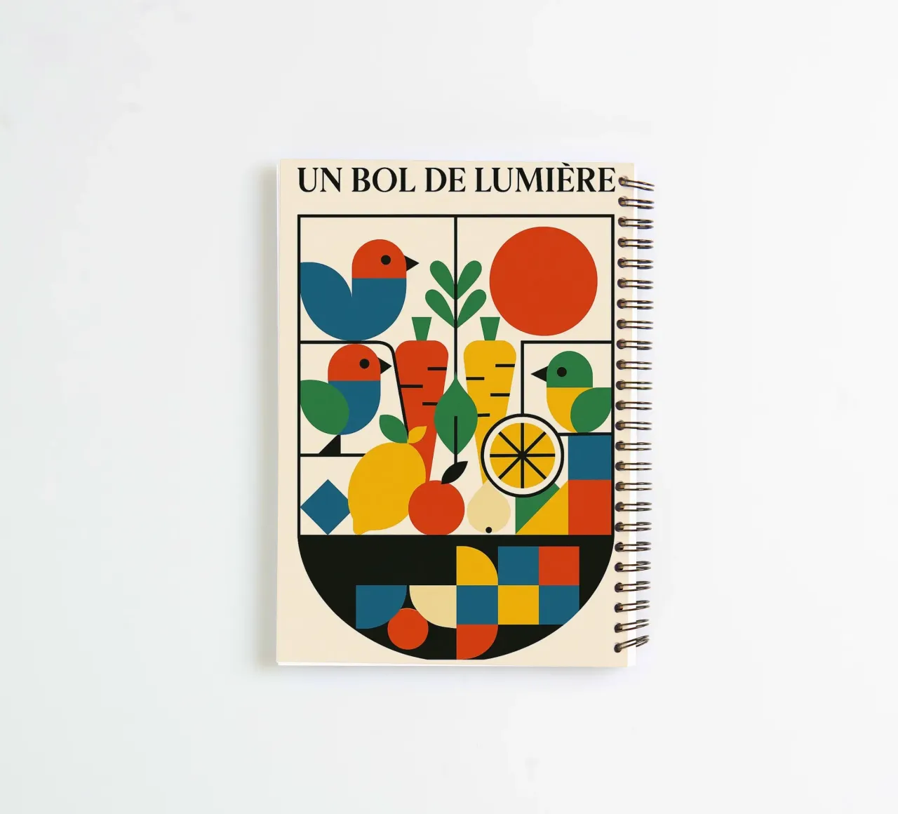 Bowl of Light spiral notebook by Pop and Fruits - Affiches & posters