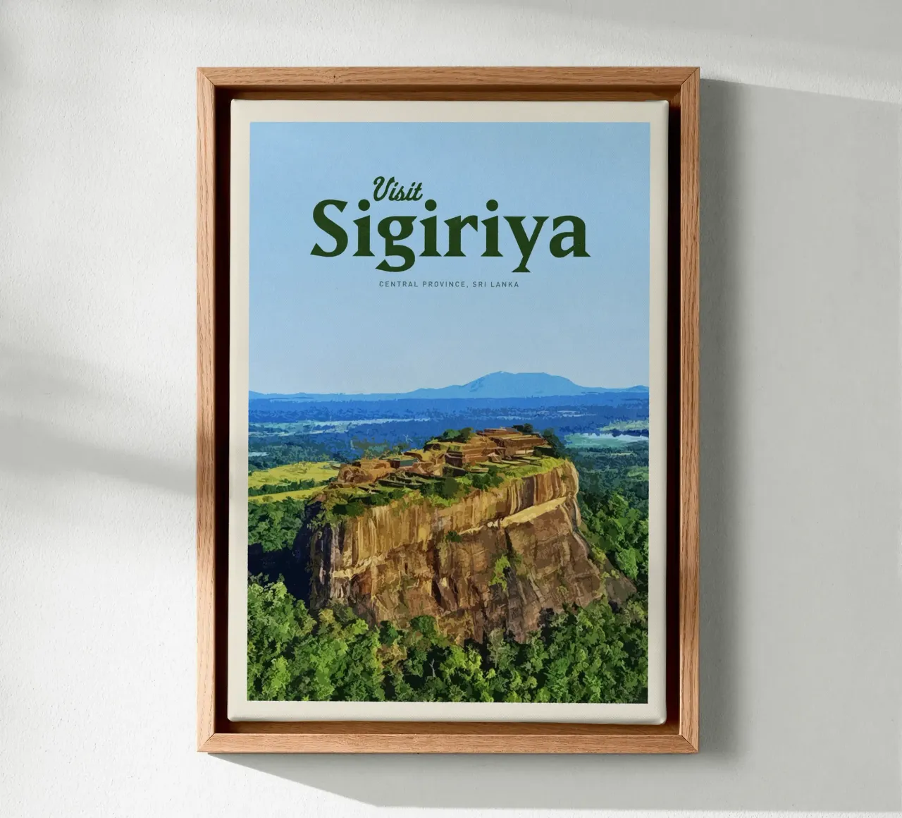 Reizen naar Sigiriya canvas met Baklijst van Mercury Club