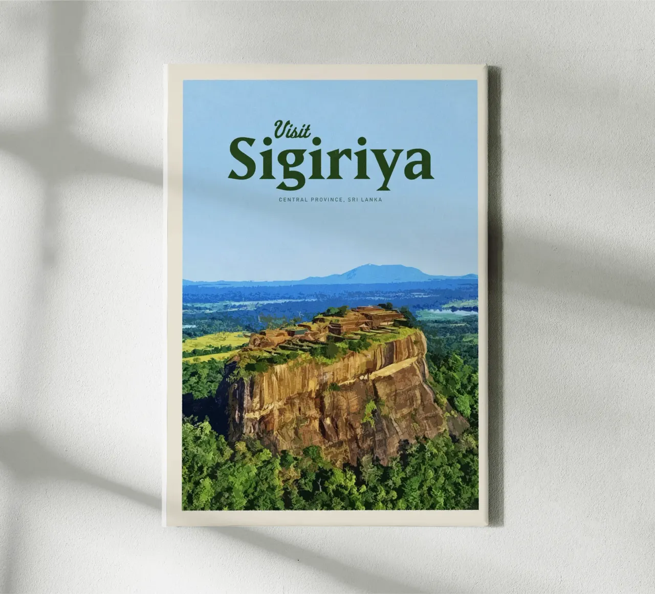 Reizen naar Sigiriya canvas met Baklijst van Mercury Club