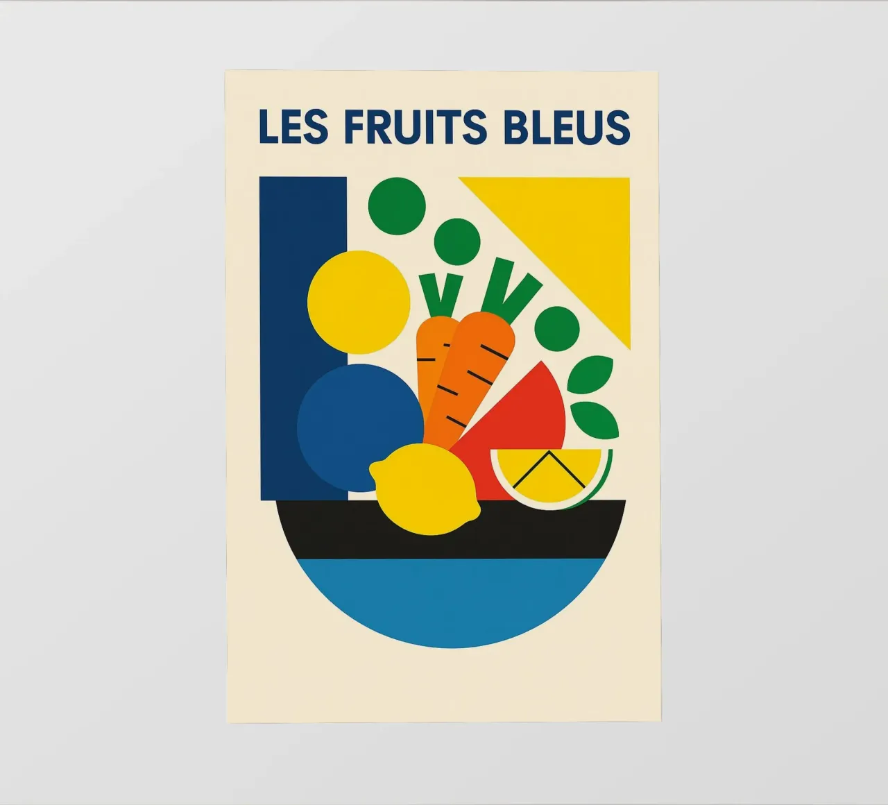 Frutta blu telo in pvc da Pop and Fruits - Affiches & posters