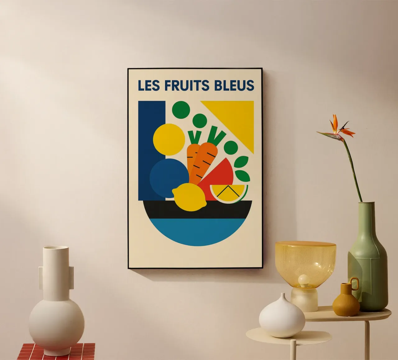 Frutta blu plexiglass da Pop and Fruits - Affiches & posters