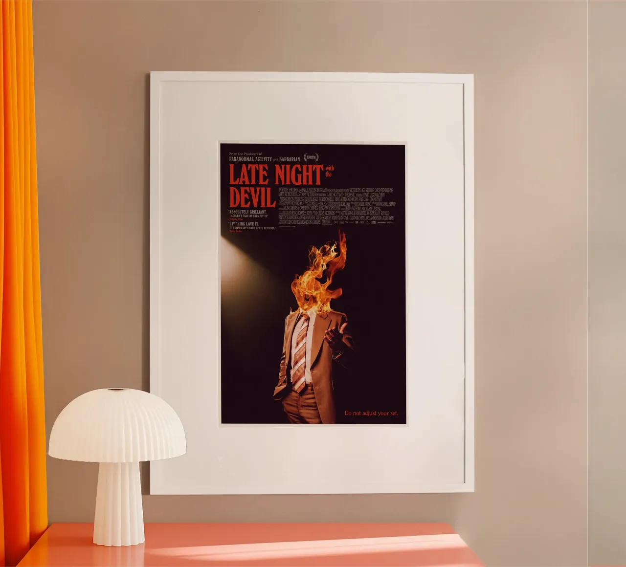 Late Night with the Devil poster da Attaboy Dsgn