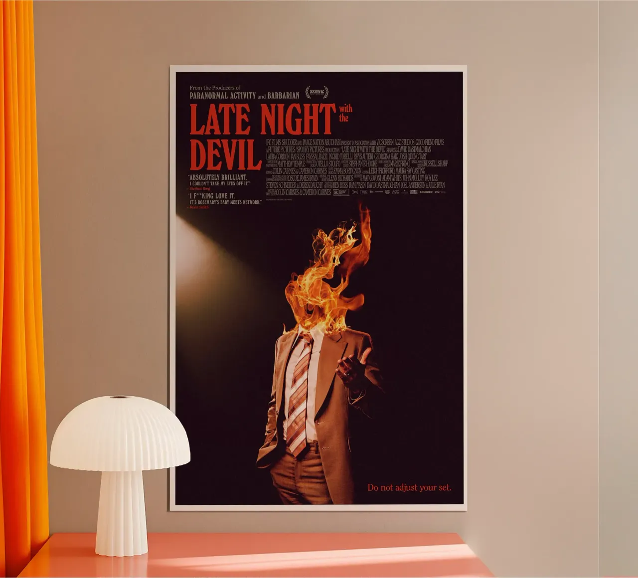 Late Night with the Devil poster da Attaboy Dsgn