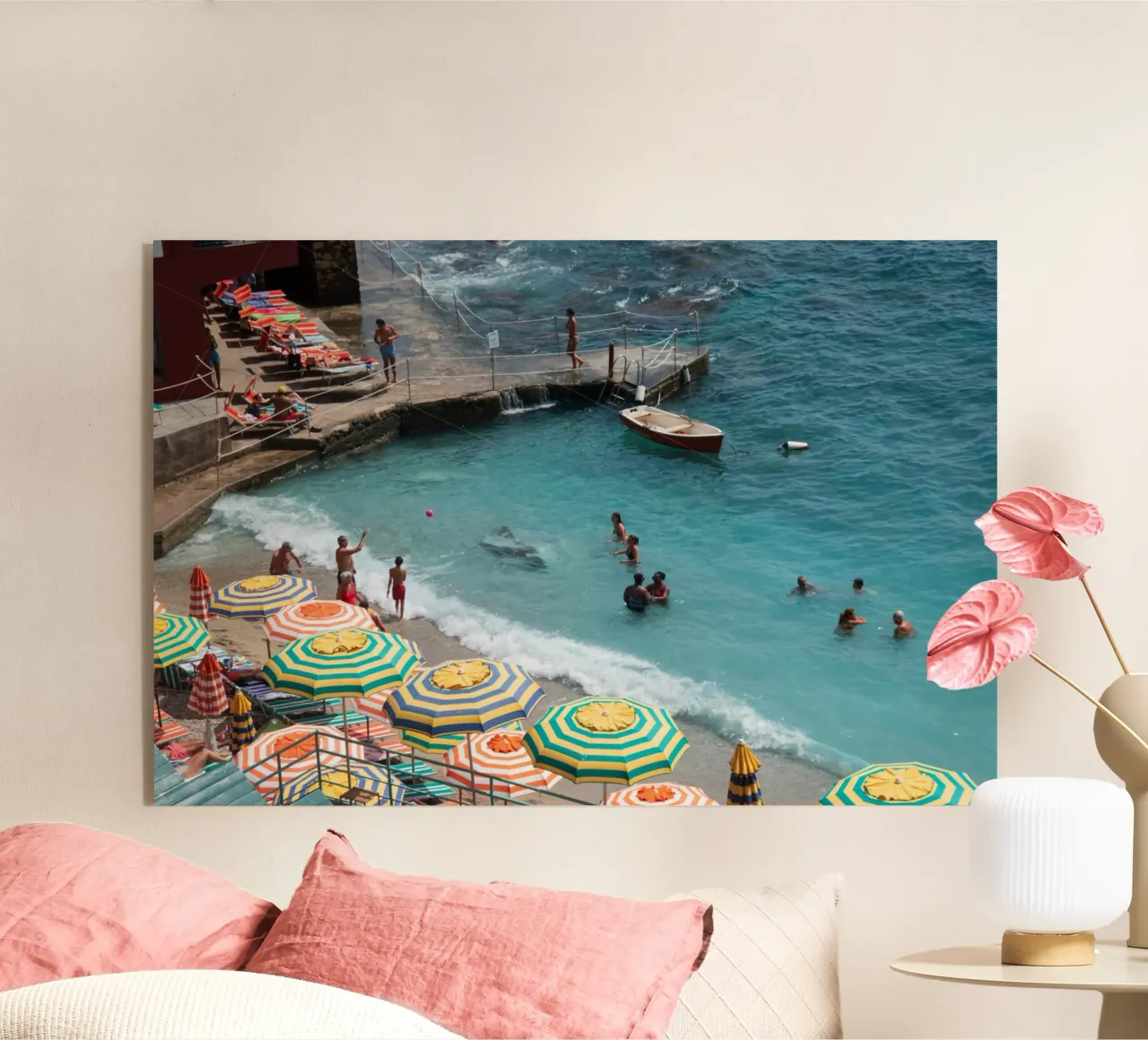 Costiera Amalfitana, stampa italiana, arte murale italiana plexiglass da TheTravelClub