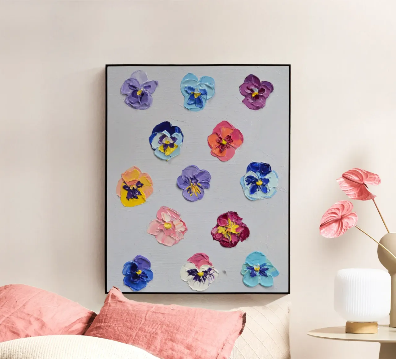 Daubs Pansy plexiglass da annmariecoolick