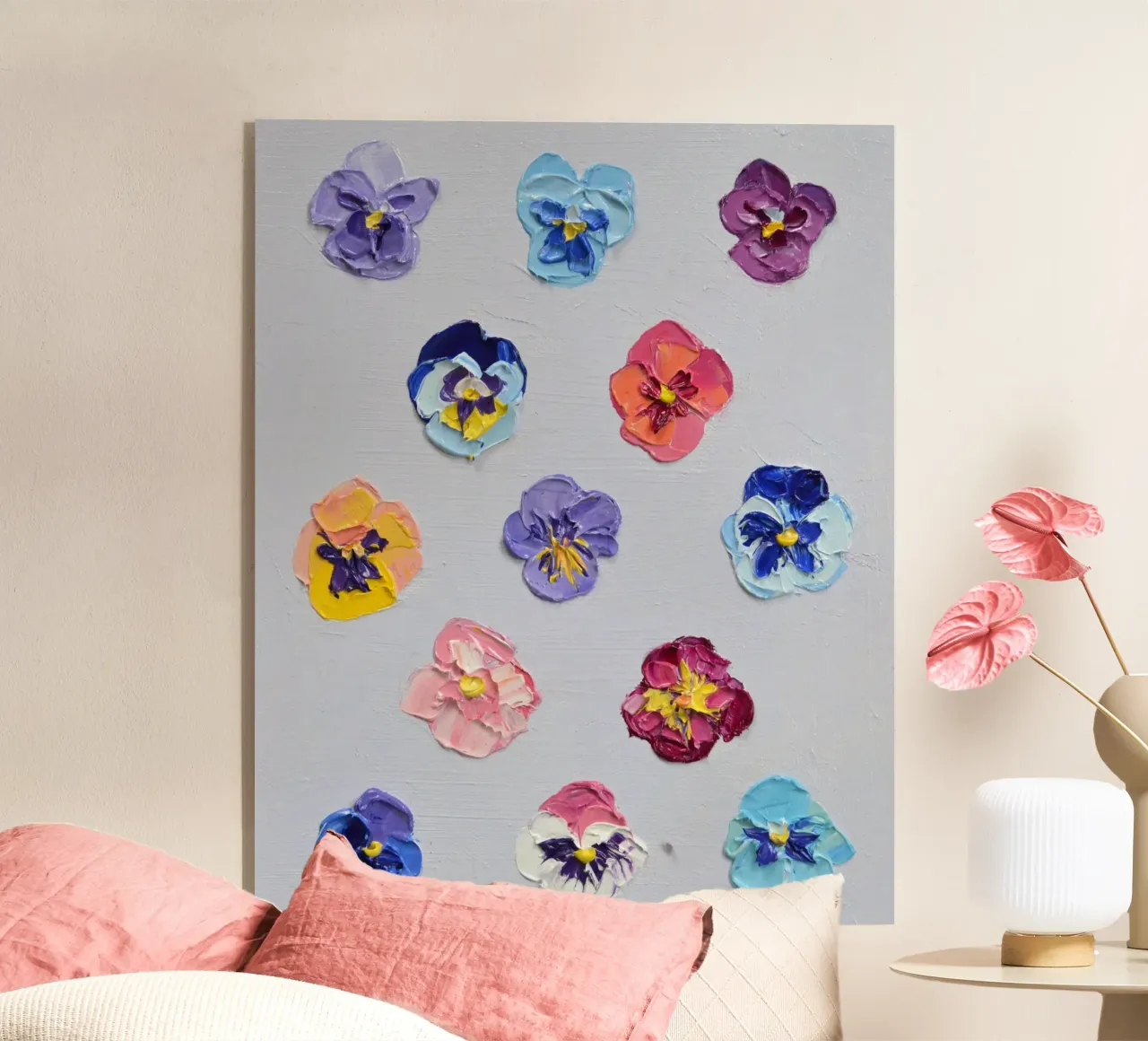 Daubs Pansy plexiglass da annmariecoolick