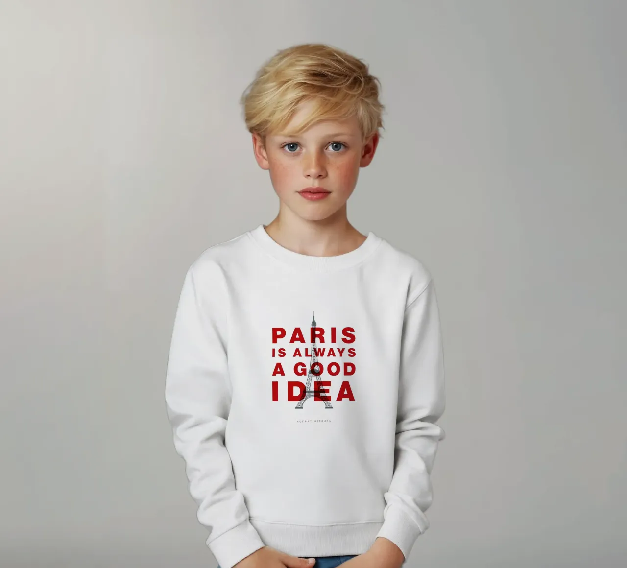Parigi è sempre una buona idea felpa bambino da THE MOTIVATED TYPE