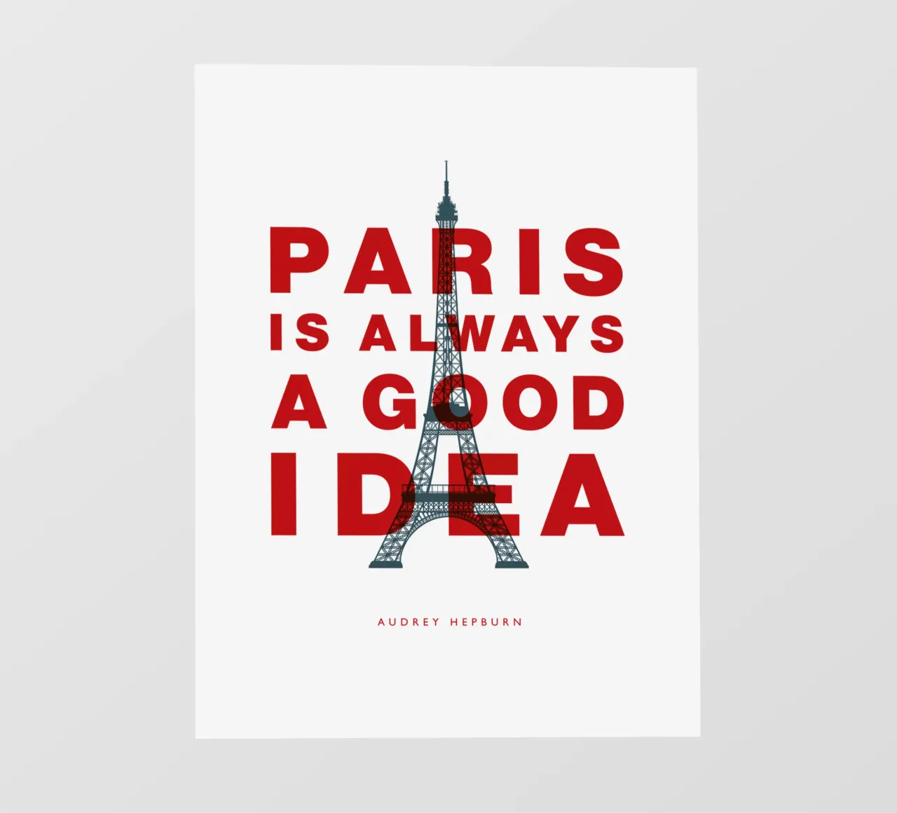 Parigi è sempre una buona idea telo in pvc da THE MOTIVATED TYPE