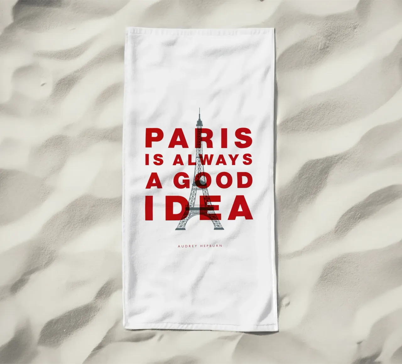 Parigi è sempre una buona idea telo mare da THE MOTIVATED TYPE