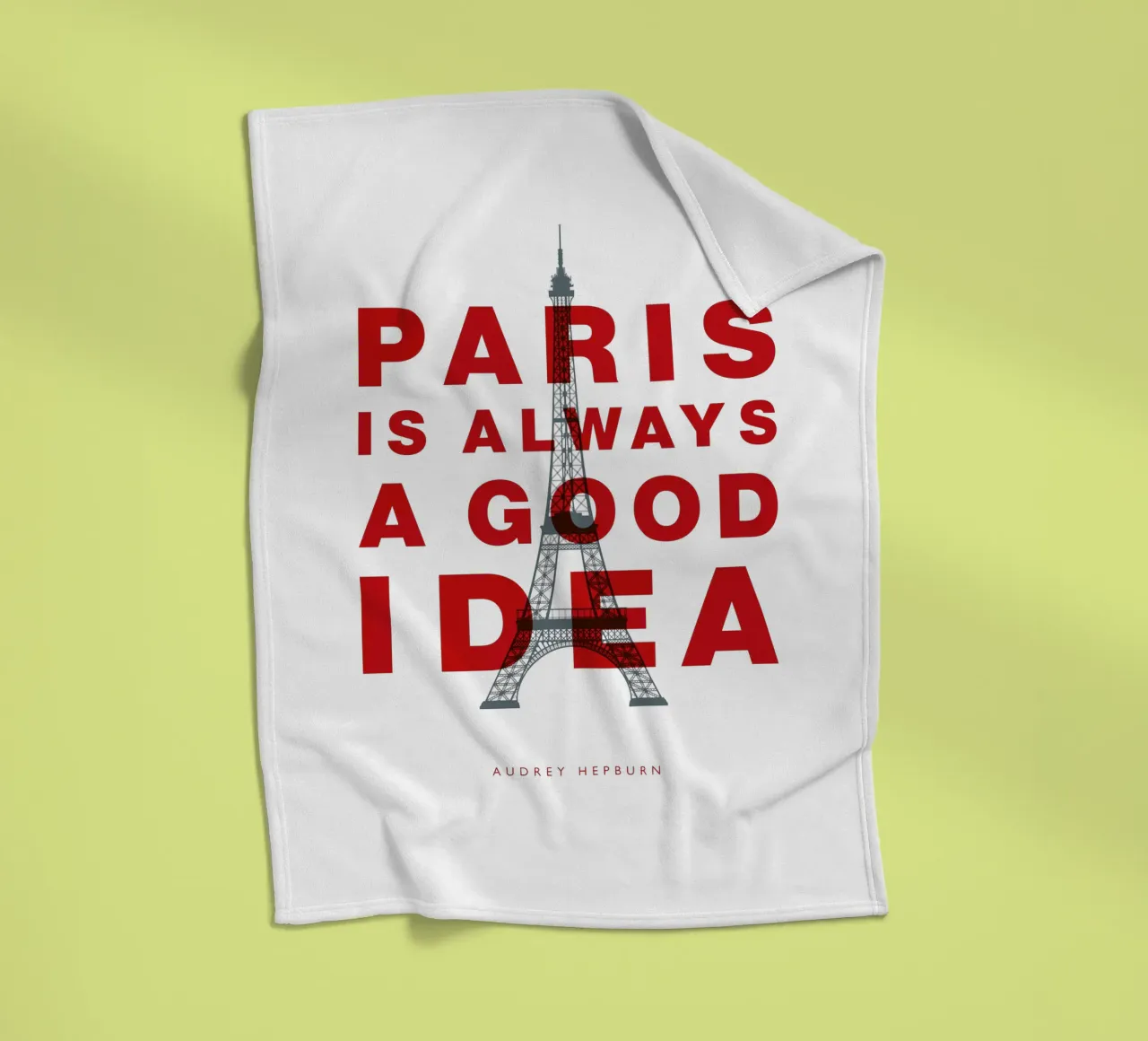 Parigi è sempre una buona idea coperta in pile da THE MOTIVATED TYPE