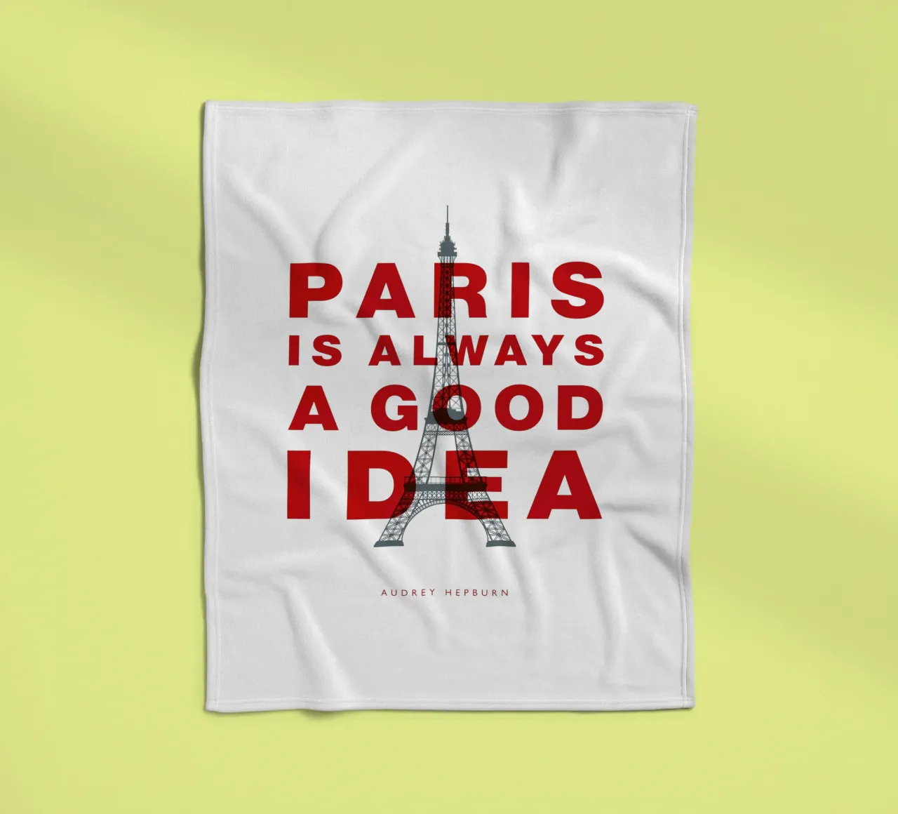 Parigi è sempre una buona idea coperta in pile da THE MOTIVATED TYPE