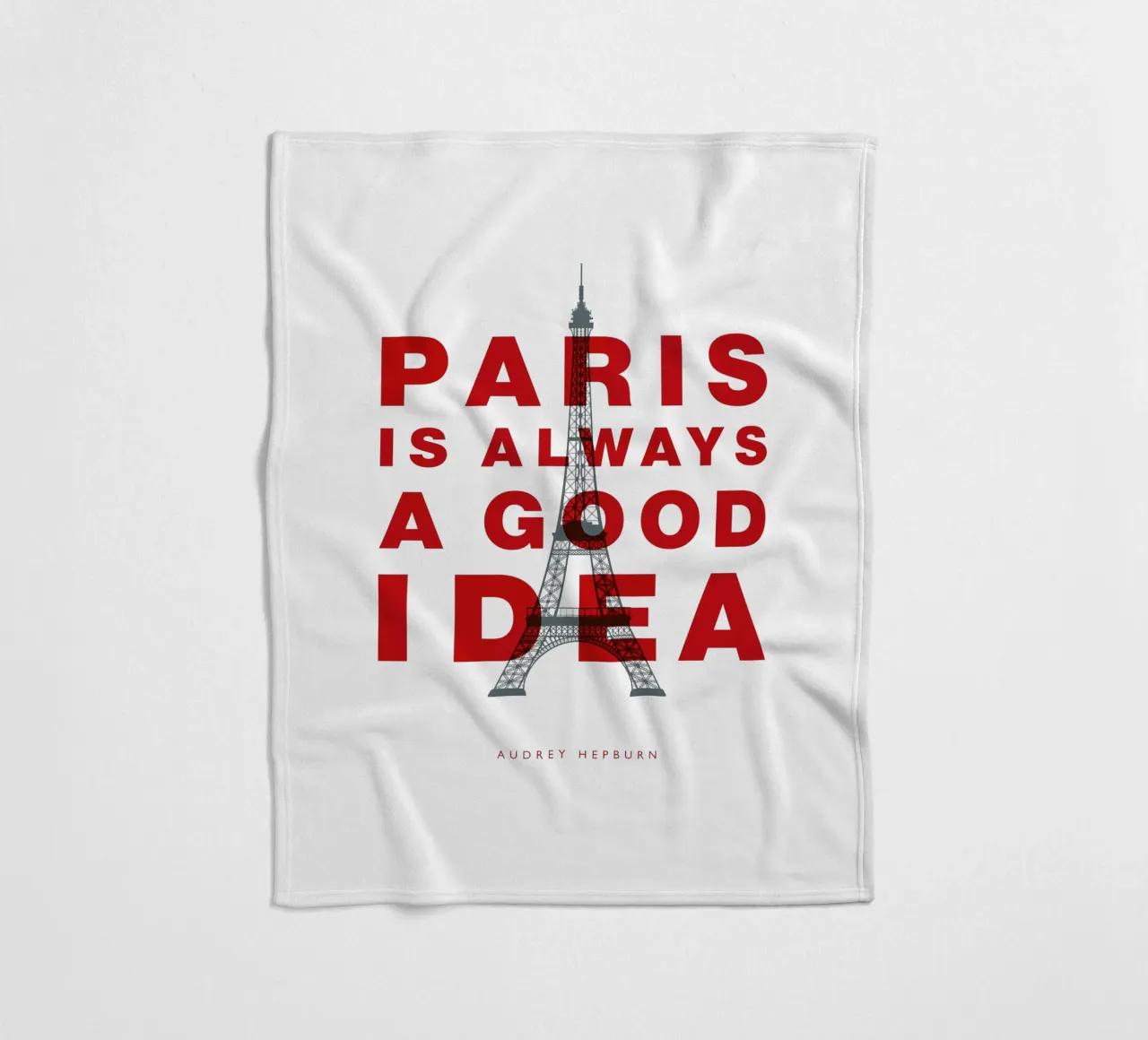 Parigi è sempre una buona idea coperta in pile da THE MOTIVATED TYPE