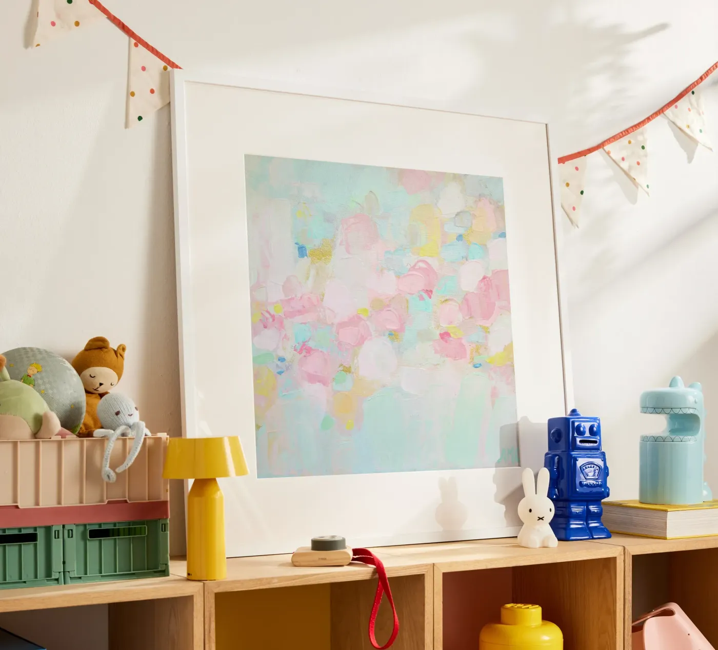 Pixie Dust Poster mit Holzrahmen von annmariecoolick