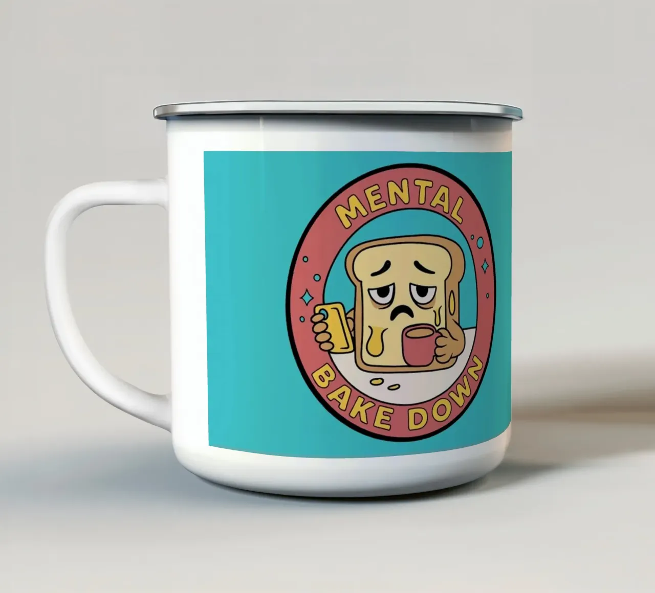Cottura mentale tazza in smalto da Loobs