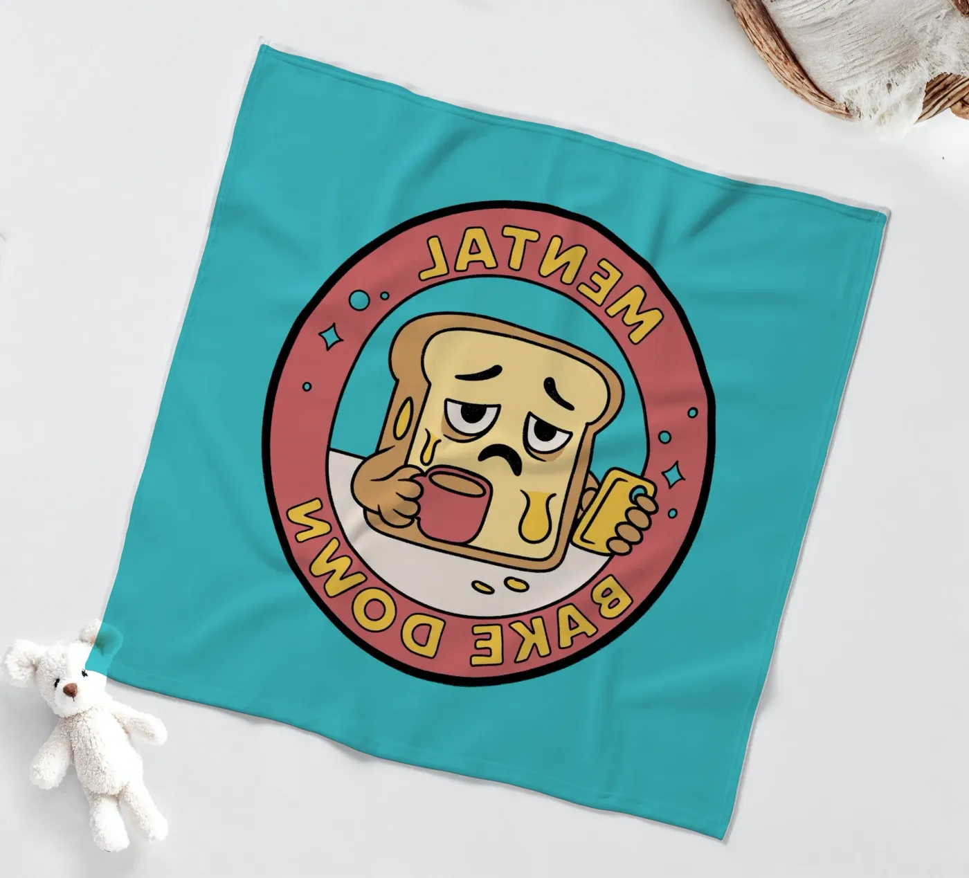 Mental Bake Down fleece blanket by Loobs