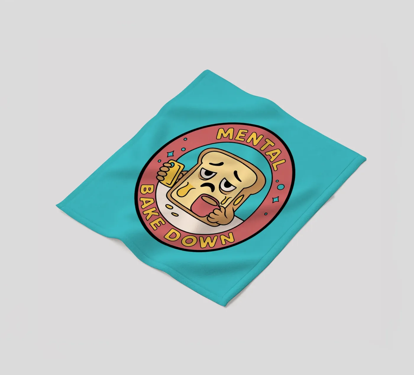 Mental Bake Down fleece blanket by Loobs