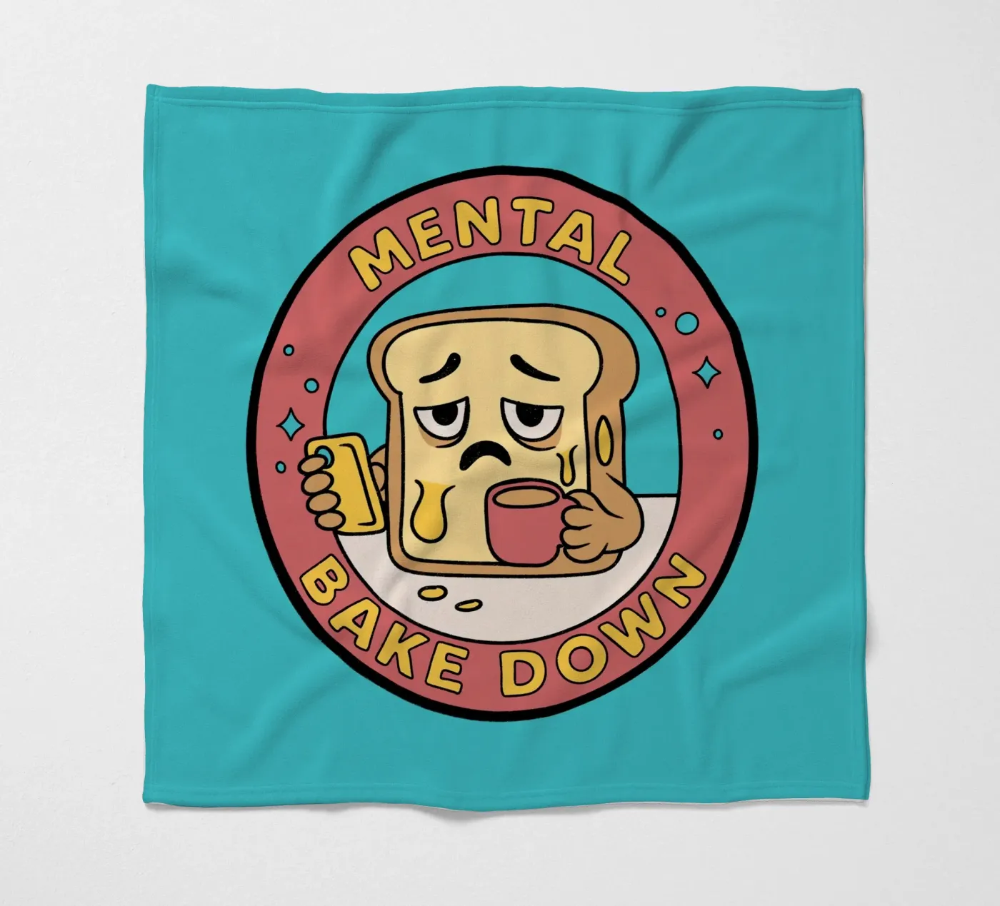 Mental Bake Down fleece blanket by Loobs