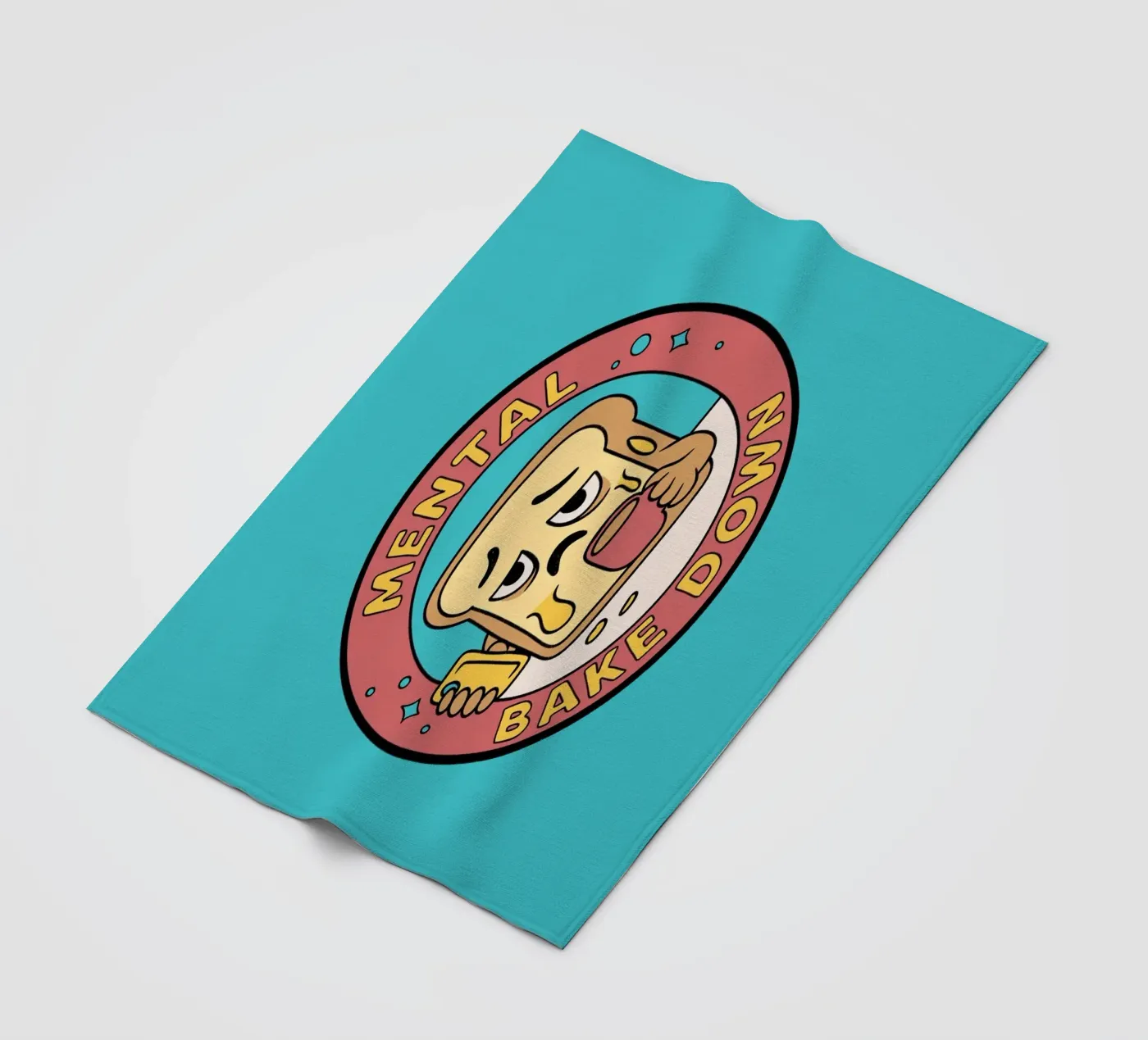 Mental Bake Down fleece blanket by Loobs