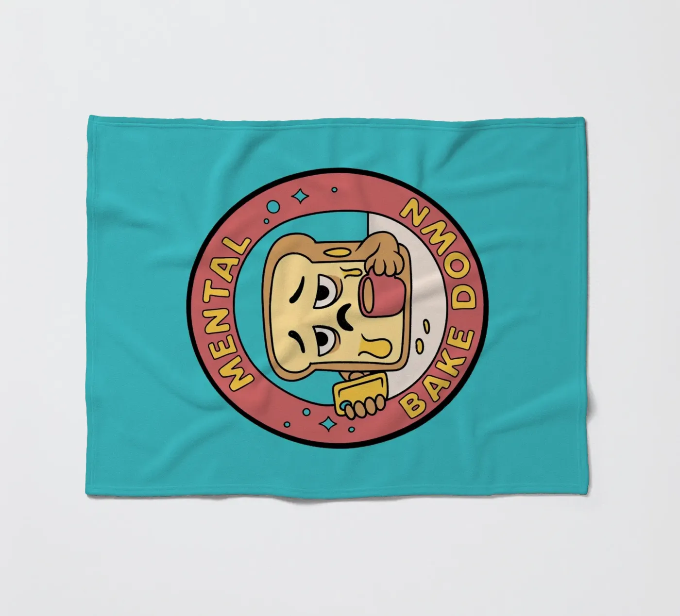 Mental Bake Down fleece blanket by Loobs