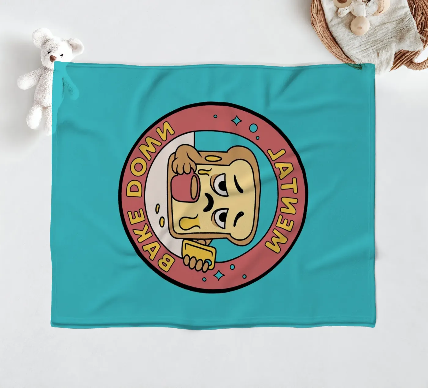 Mental Bake Down fleece blanket by Loobs