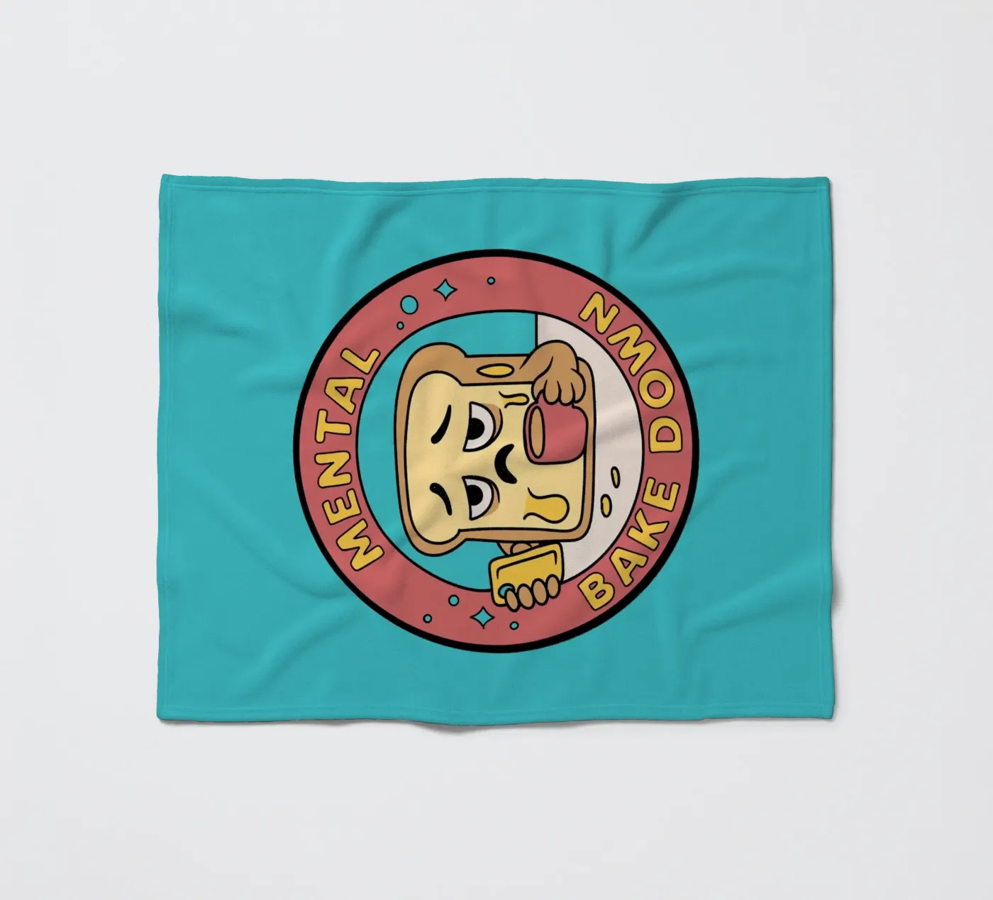 Mental Bake Down fleece blanket by Loobs
