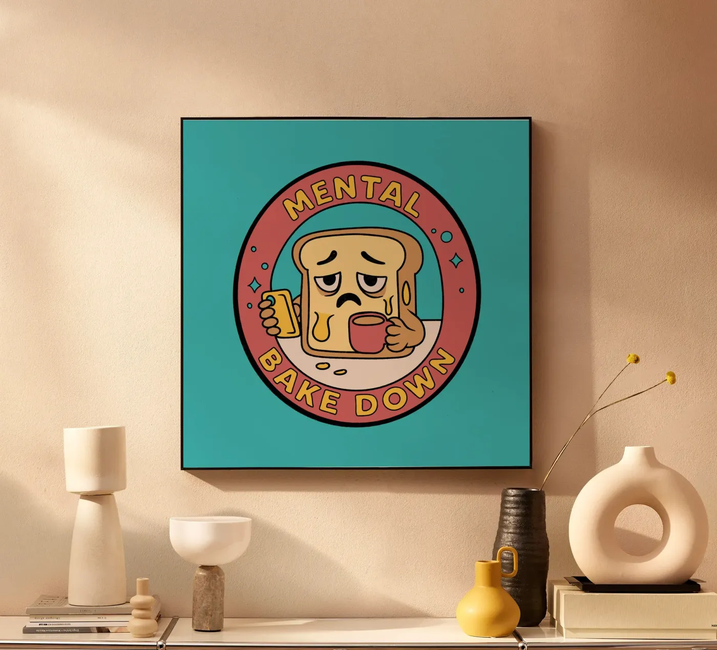 Mental Bake Down Acryl-Glas von Loobs