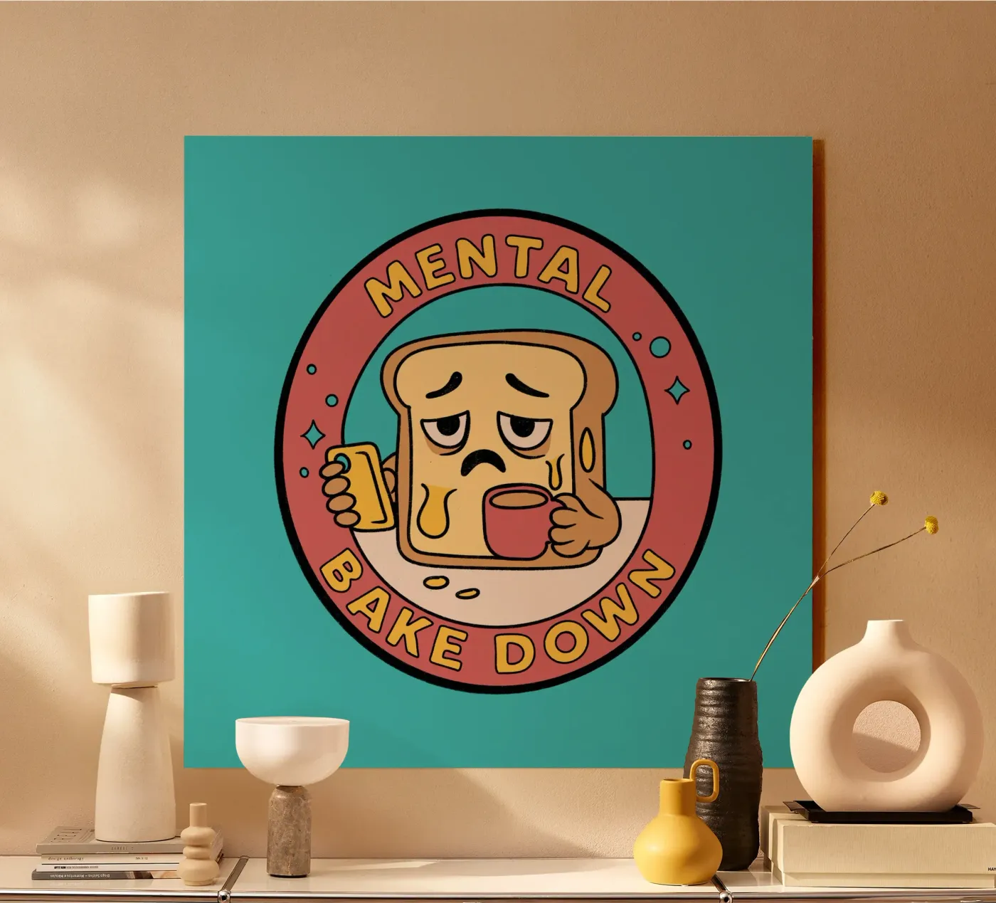 Mental Bake Down Acryl-Glas von Loobs