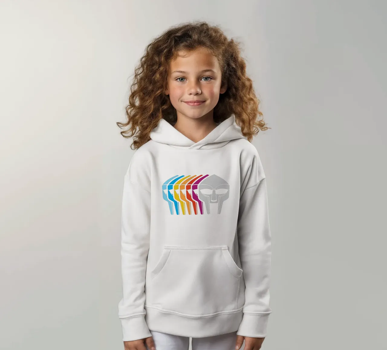 Design artistico retro Doom felpa bambino con cappuccio da rangginangs