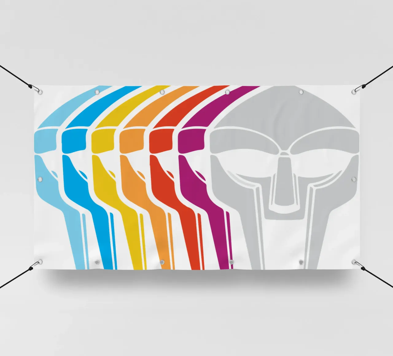 Design artistico retro Doom telo in pvc da rangginangs