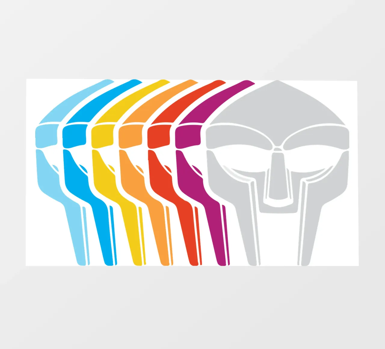 Design artistico retro Doom telo in pvc da rangginangs