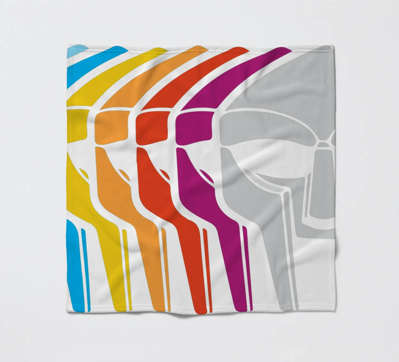 Design artistico retro Doom coperta in pile da rangginangs