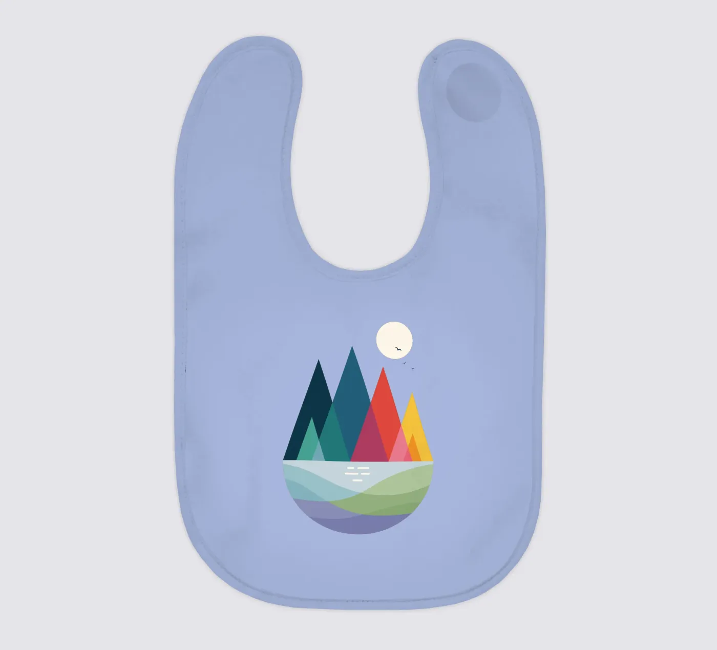 Somewhere baby bib by Andy Westface