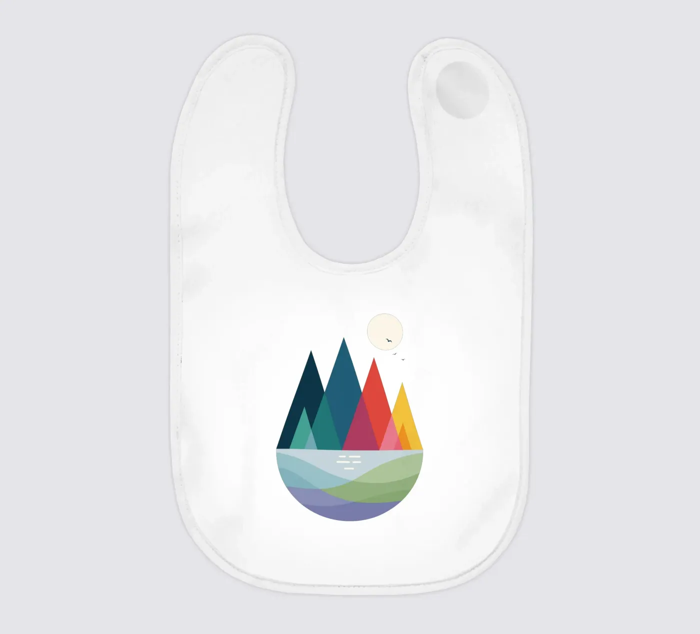 Somewhere baby bib by Andy Westface
