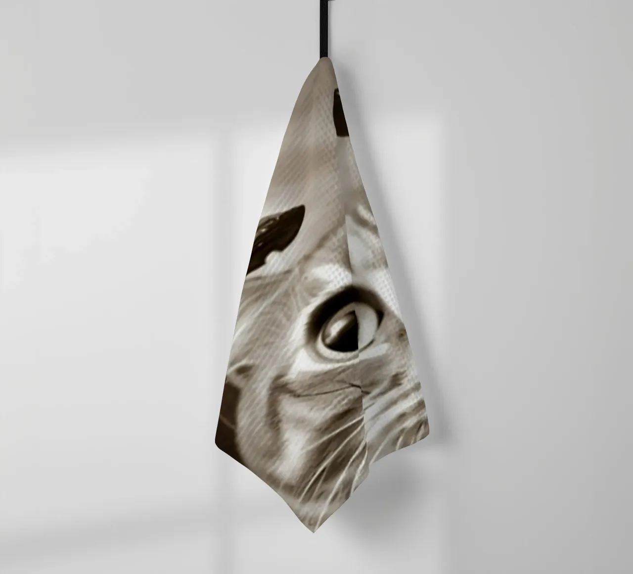 Divertente UFO Cat Selfie Alien & Cat Lover canovaccio da cucina da rangginangs